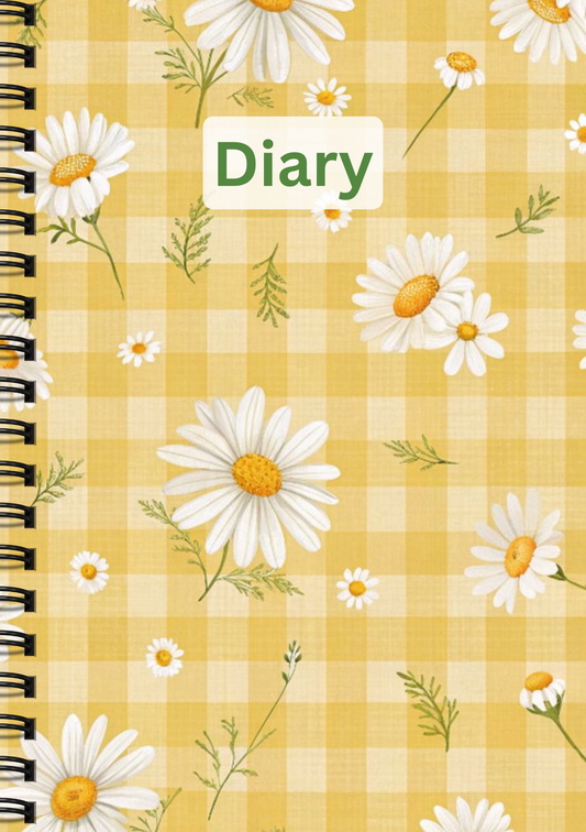 Sunbeam Diary – Bright Ideas Begin Here - Wiro Hard bound A5, Notebooks, For Writing Personal, Students And Office School, Home Use Eco-Friendly