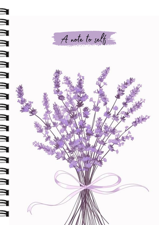 Lavender Dreams - Wiro Hard bound A5, Notebooks, For Writing Personal, Students And Office School, Home Use Eco-Friendly