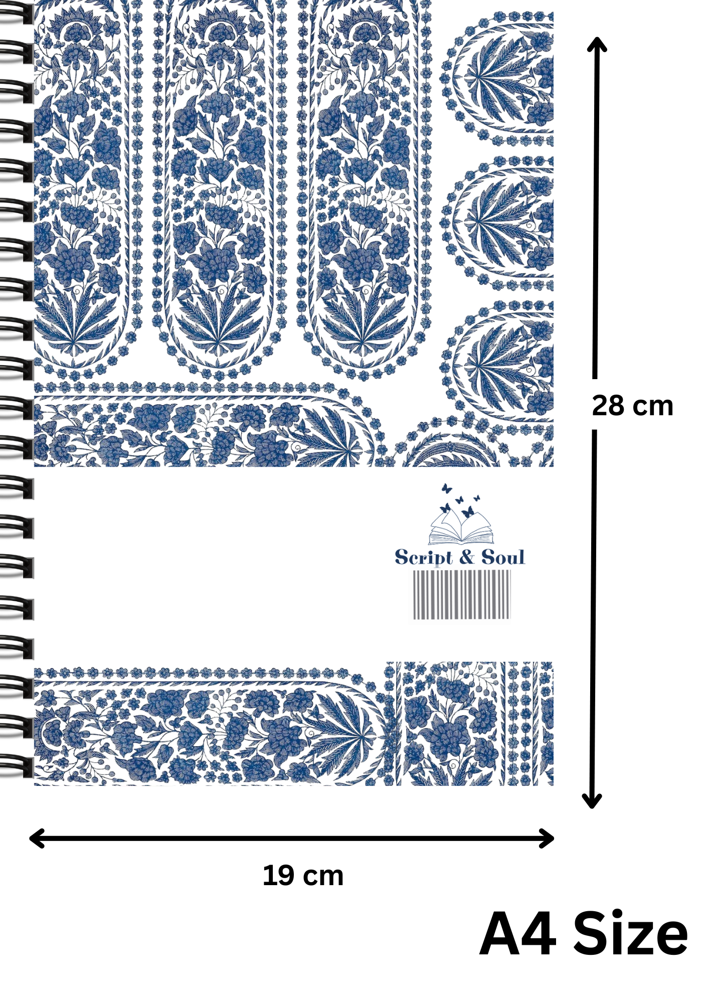Block print Diary – Script & Soul Notebook