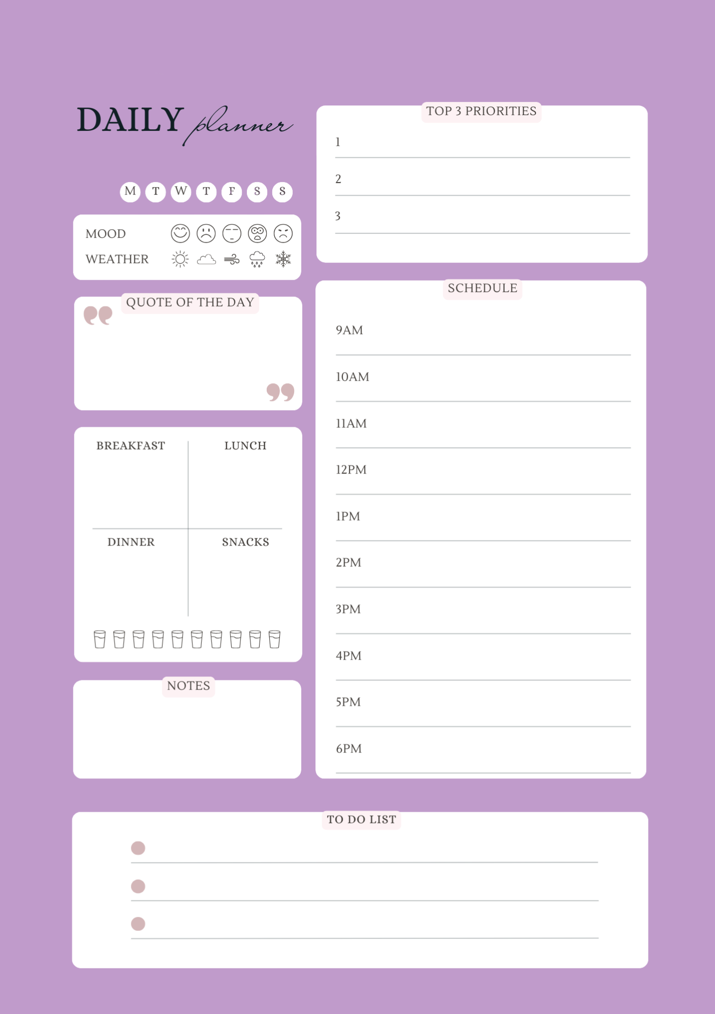 Daily Wins - To Do List Dairy