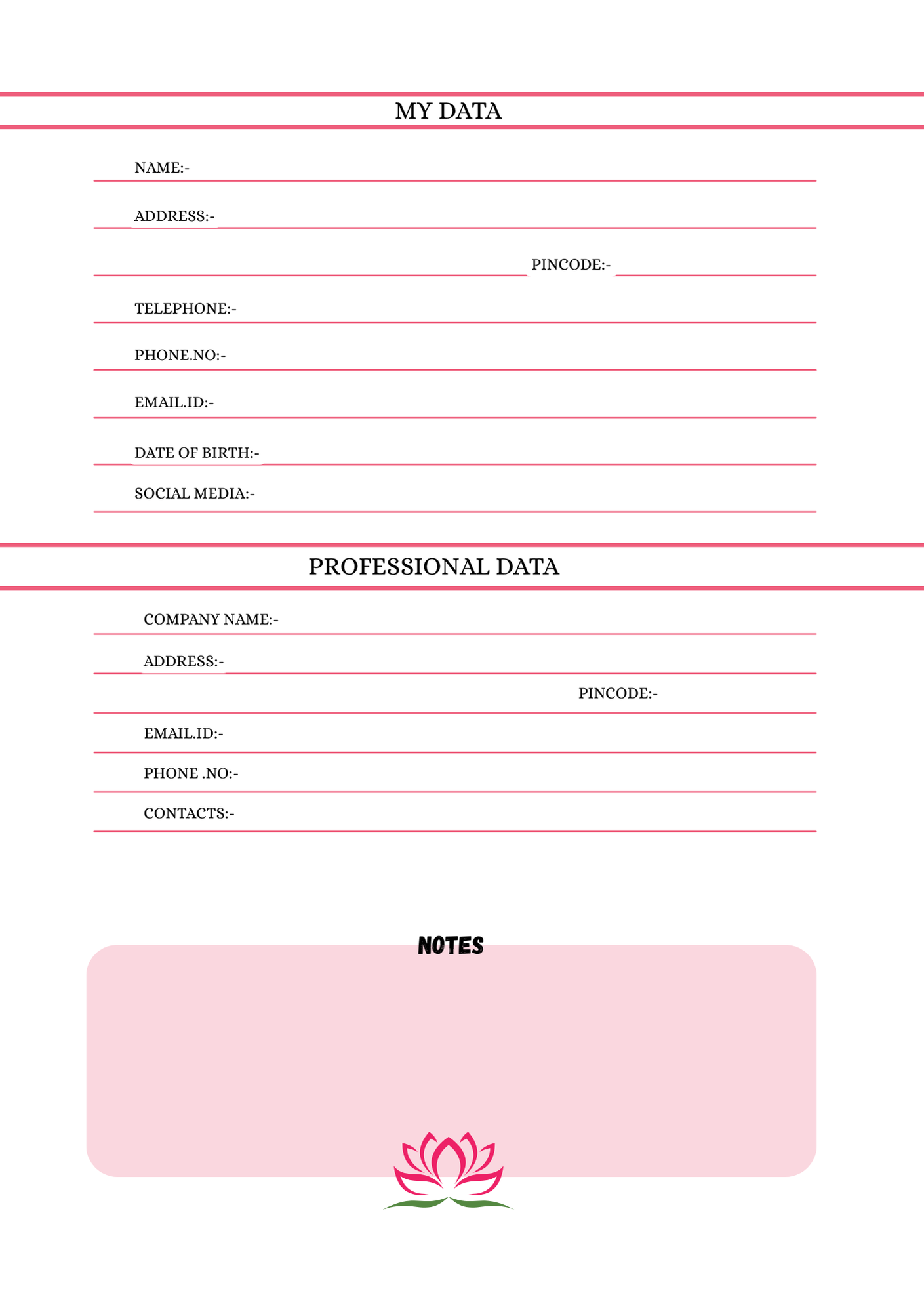 Lotus Blossom Diary – Peaceful Pages for Personal Growth