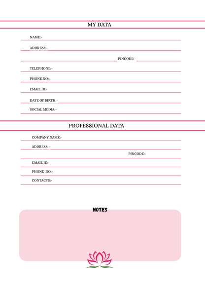Lotus Blossom Diary – Peaceful Pages for Personal Growth