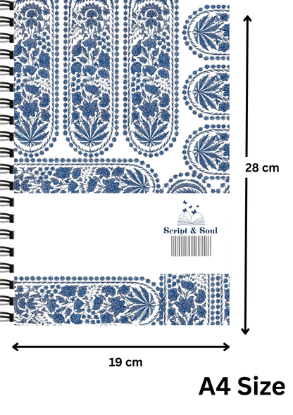Block print Diary – Script & Soul Notebook
