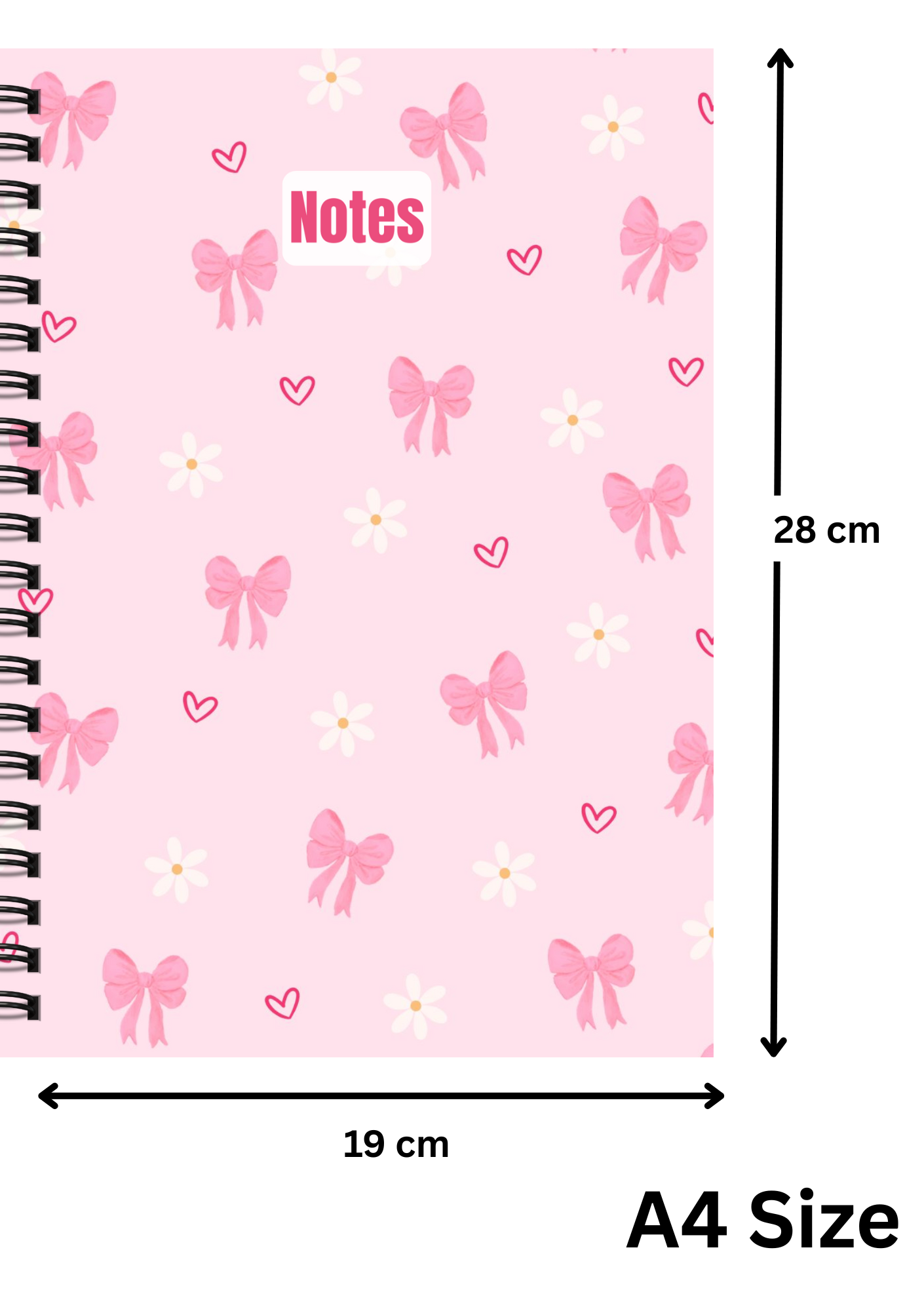 Bow & Blossom – Pink Notes Journal