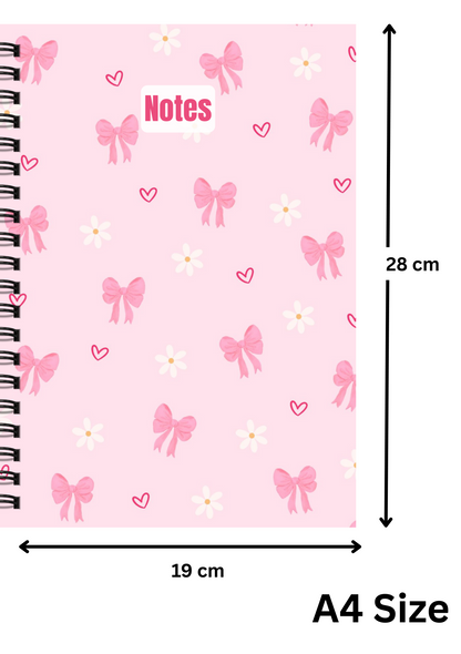 Bow & Blossom – Pink Notes Journal
